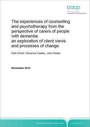 Cover of Experience of counselling and psychotherapy