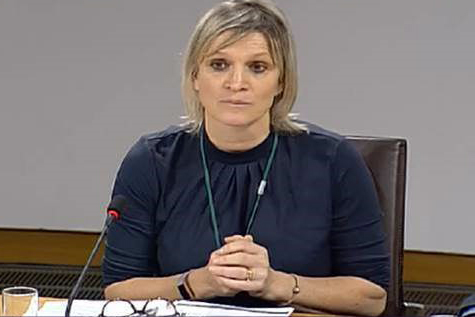 Jo Holmes giving evidence to Scottish Parliament’s Education Committee